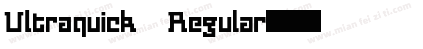Ultraquick Regular字体转换